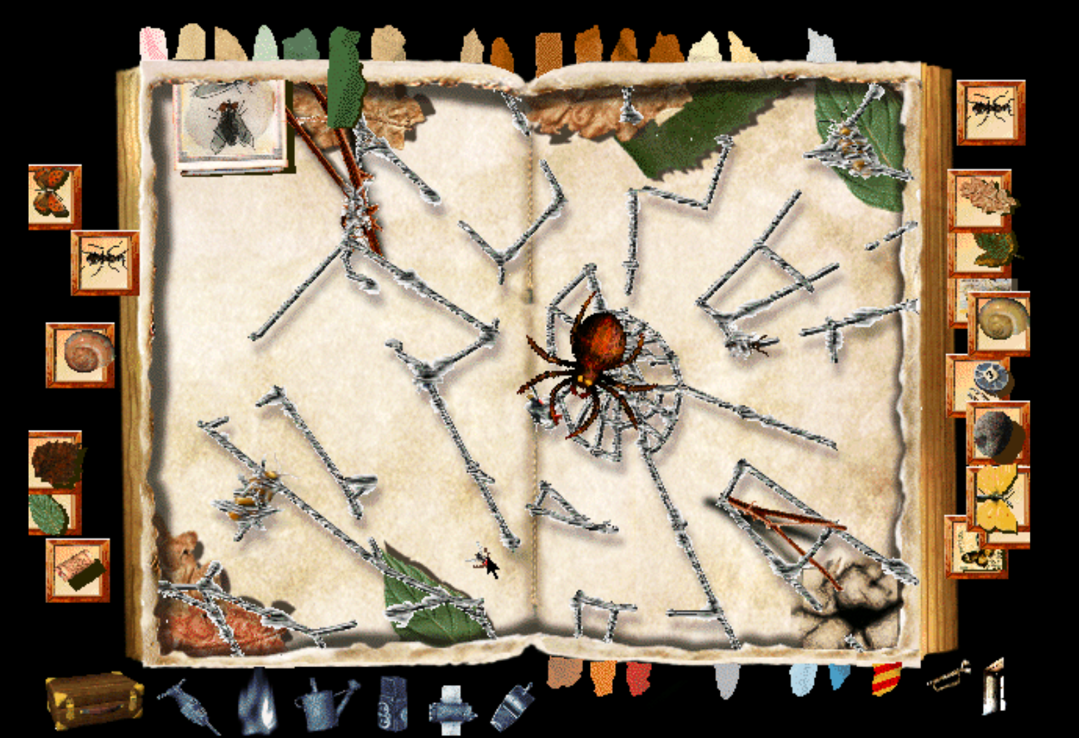 page Toile d'araignée